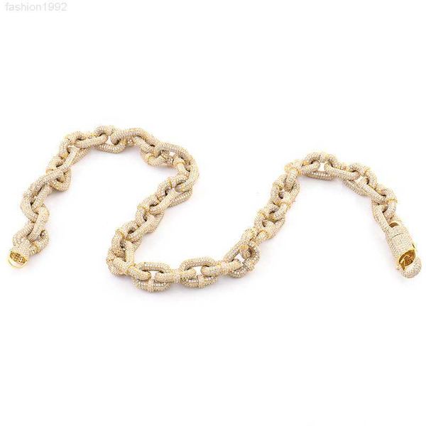 

wholesale 1 row 925 silver 18k 14k neck gold plated steel cz cuban link chain