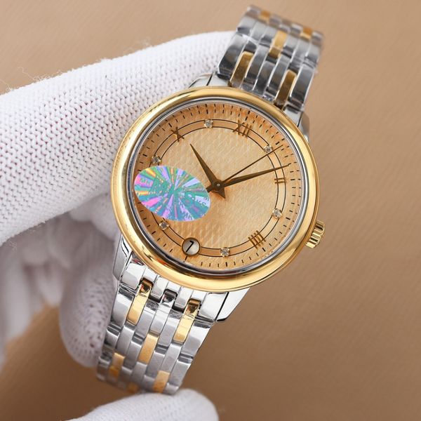 

high-quality all stainless steel ladies watch 32mm mks difei classic women series quartz waterproof watch luxury gifts, Slivery;golden