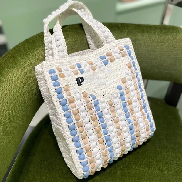 

woody tote underarm prad bags straw womens mens canvas shop fashion hand bag luxurys designer triangle toiletry shoulder bag cross body poch