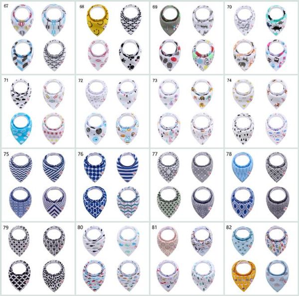 

100 style baby cartoon bibs newborn baby boys girls organic cotton animal pattern doubledeck absorbent soft bibs 4pcslots b14331248