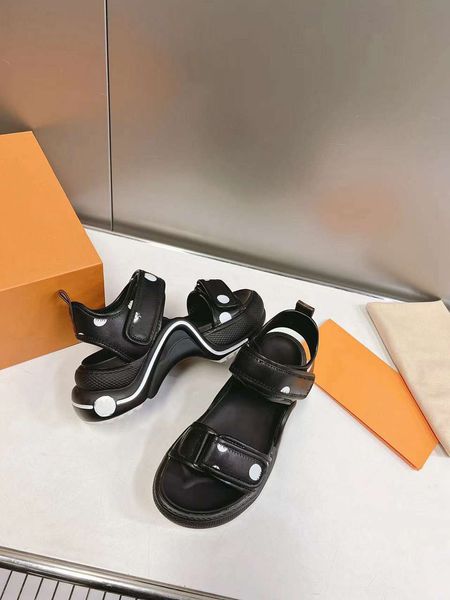 

designer beach shoes luis fashion casual platform sandals luxury summer vuttonity women slides slipper lx011