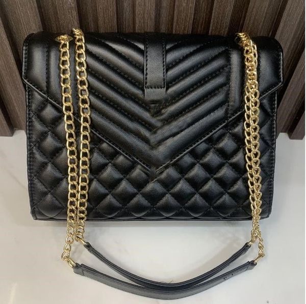 

designers classic ladies clutch women crossbody luxury shoulder bags purses silver brand tote flap wallet chain handbags black gold bag
