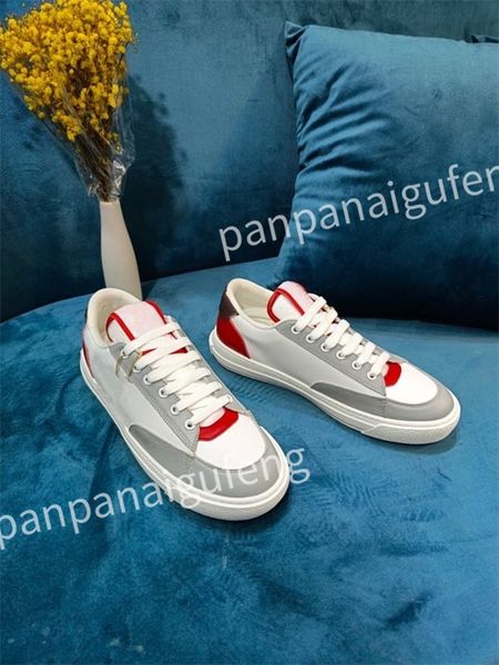 

2023 luxury designer flat sneaker trainer casual shoe leather white overlays fashion platform mens womens sneakers size 35-46, Black