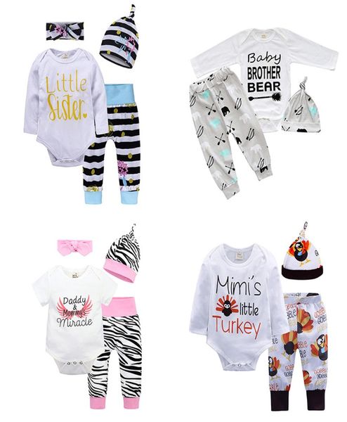 

baby threepiece clothing sets sequins baby rompers children jumpsuits for boys girls pants shorts hairband hats 6m3t5922328, White