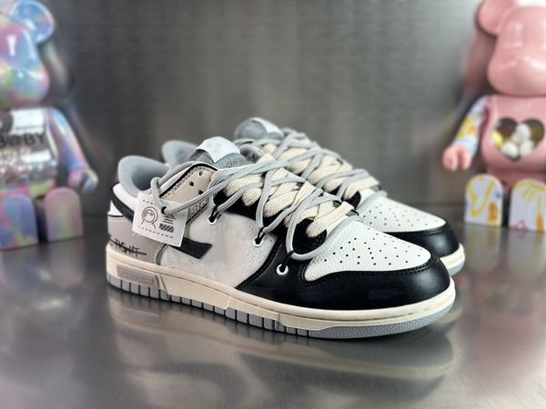 

2023 authentic lace-up skates shoes girls boys duks low wolf grey gris loup blanc the lifestyle streetwear spring summer sneakers