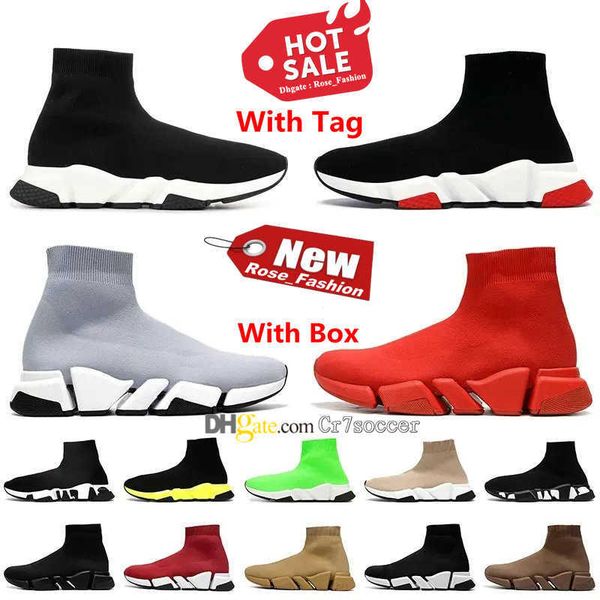 

designer socks casual shoes platform men shiny knit speed 2.0 1.0 sock shoe master embossed women sneakers speeds paris running trainers lux