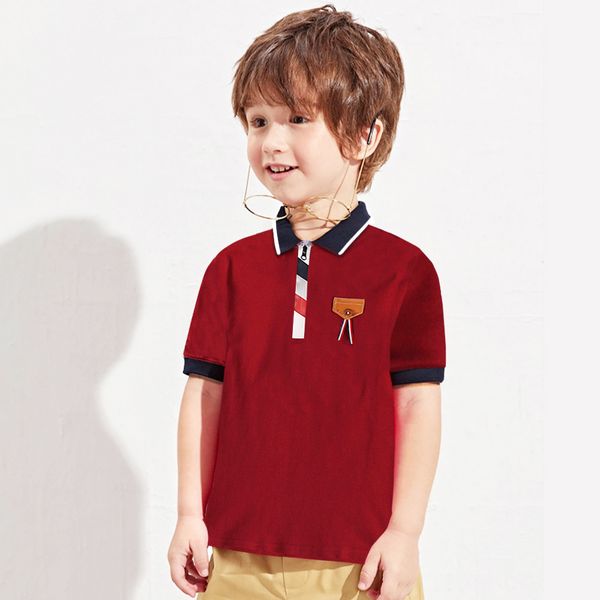 

boys polo kids shirt children clothes wear summer half-sleeved new korean kids shirt, Blue
