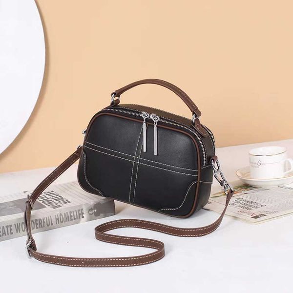 

genuine leather women's bag new fashion versatile apple bag soft cowhide one shoulder crossbody bag large capacity portable small squar