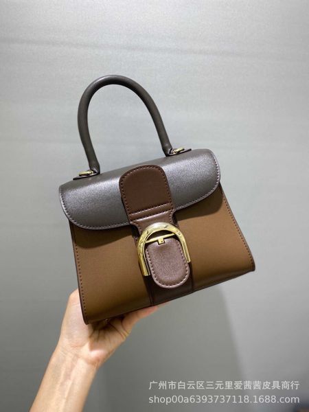 

new vendevo brillant color matching box leather horseshoe buckle messenger bag horizontal portable women's bag small square bag