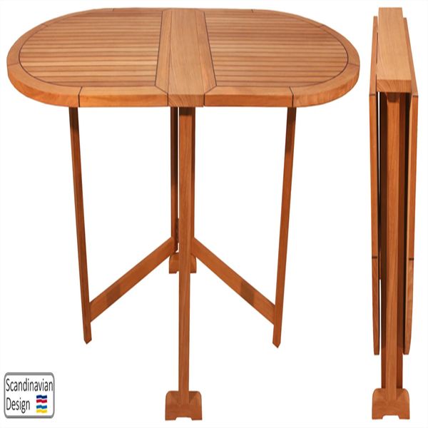 

teak folding table oval butterfly retro design 1400/600x750x720mm marine boat rv