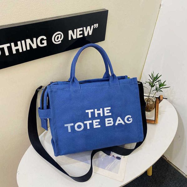 

marc tote bag designer bag canvas totes handbags women vintage letters print shoulder bags shopping crossbody purse pink wallet 221220