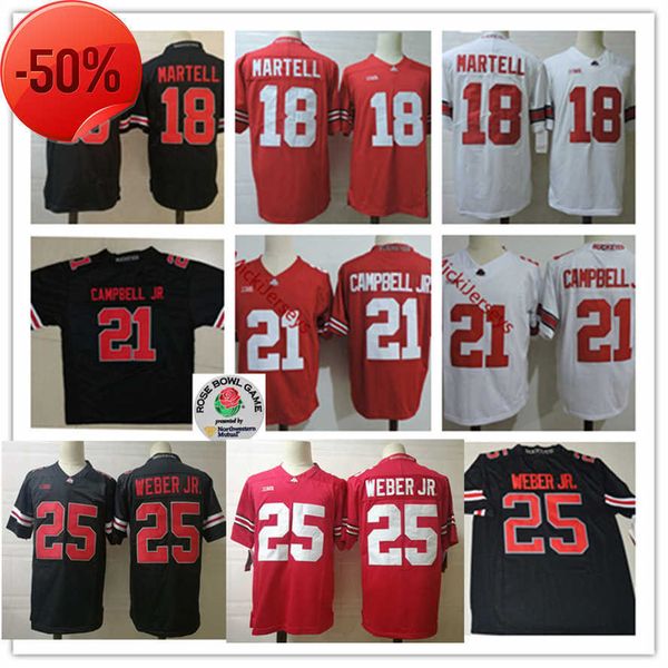 

2022 ncaa ohio state buckeyes stitched football jersey 7 dwayne haskins 2 j. k. dobbins 33 pete johnson 7 ted ginn jr. 47 a.j. hawk 33 james, Black;red
