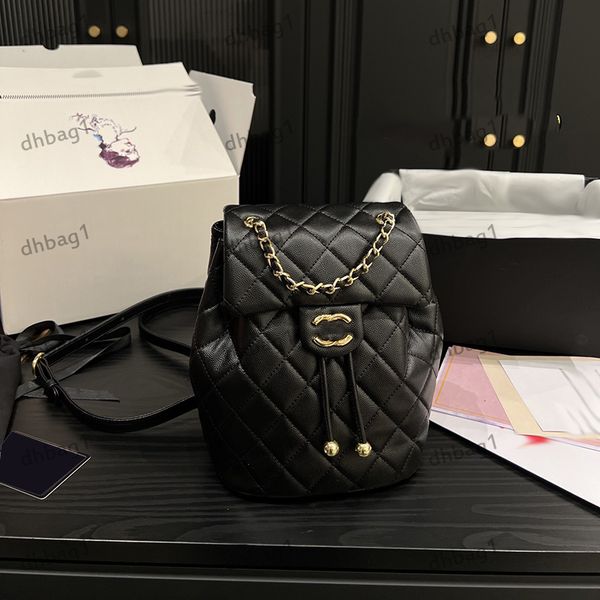 

designer womens shoulder bag mini matelasse chain tote bucket bag with slit clamshell hardware metal c buckle brand makeup case caviar bags