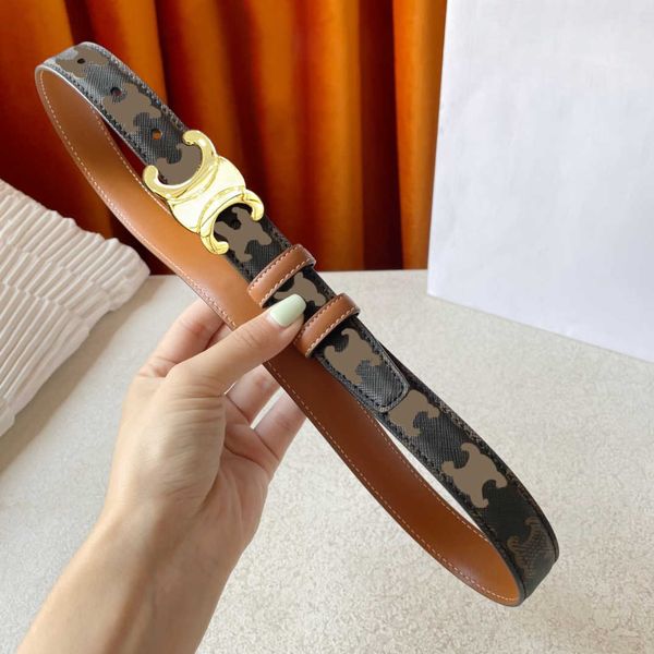 

luxury triomphe belt genuine leather belt fashion cowskin belts cinturones hombre multi womens belt width 2.5cm 1.8cm, Black;brown