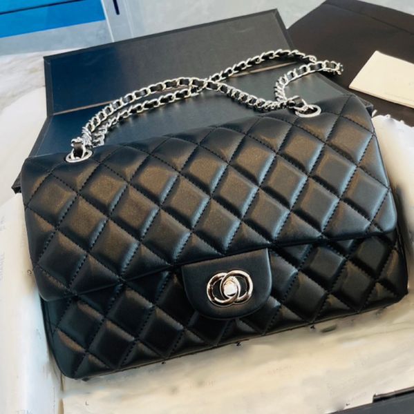 

designers bags women shoulder bag cf handbag real leather lady fashion metallic handbags classic crossbody clutch pretty 02