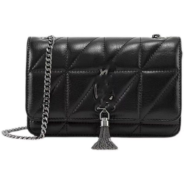 

leather high-grade diamond chain fashion tassel bag small fragrance armpit bag shoulder bag crossbody bag manufacturers direct sales