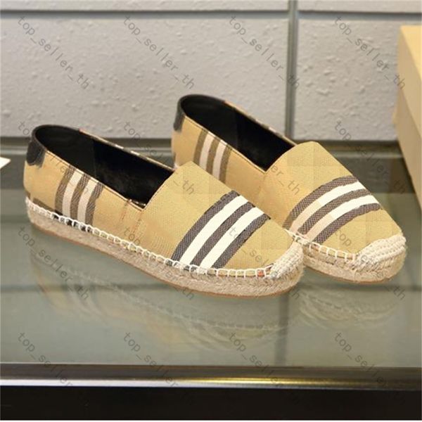 

designer sandals women espadrilles vintage canvas sneakers summer slip-on casual shoe flat heel shoes with box, Black