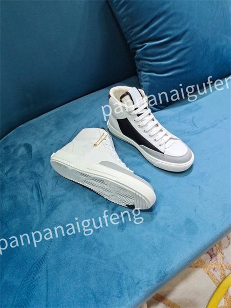 

2023 designer flat sneaker trainer casual shoes leather white overlays fashion platform men's womens sneakers size 35-46, Black