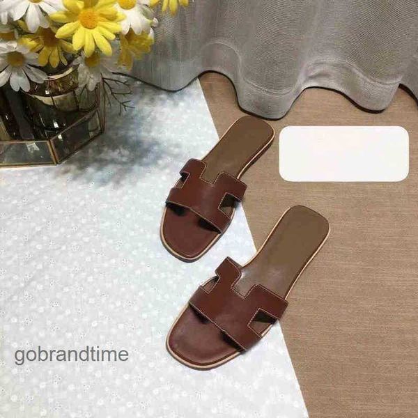 

slipper h designer shoes slipper women slippers 2023 classic oran slide sandals summer fashion beacindoor flat flip flops leather lady shoes