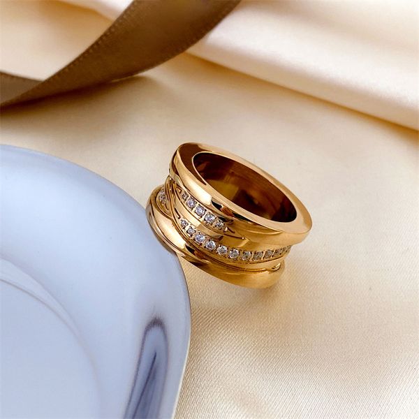 

luxurys fashion designers women diamond ring temperament light simple exquisite personalized and versatile size good nice, Silver