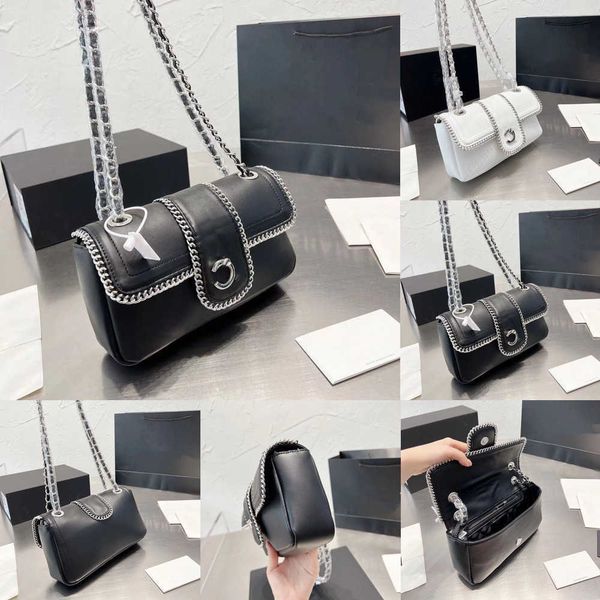 

designer handbag c bag foreign chain bag heavy industry bag cover small square bag light luxury net red same style shoulder bag