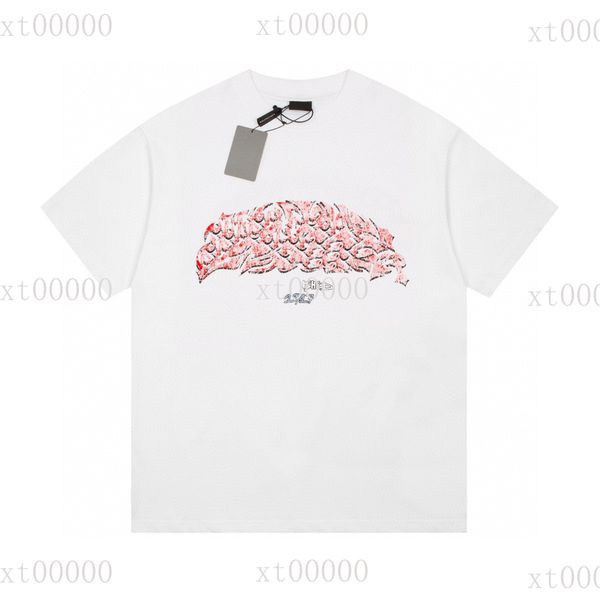 

22ss designer letter printed t shirts tee sweatshirt fashion high street short sleeves summer casual t-shirt breathable men women crew neck, Black;brown