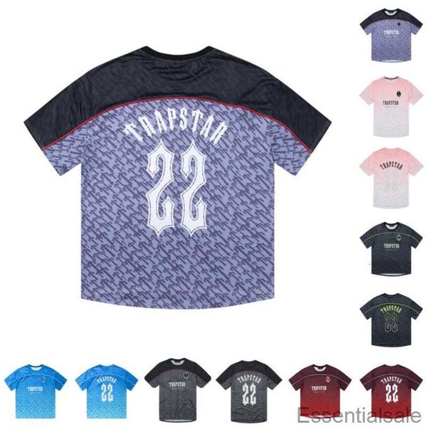 

shirt trapstar t mens designer football jersey summer casual hip hop streetwear breathable tees street fashion i1re, White;black