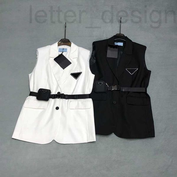 

women's vests designer womens jackets fashion short hooded vest long style slim zipper outwear summer pocket outsize lady warm coats s-, Black;white