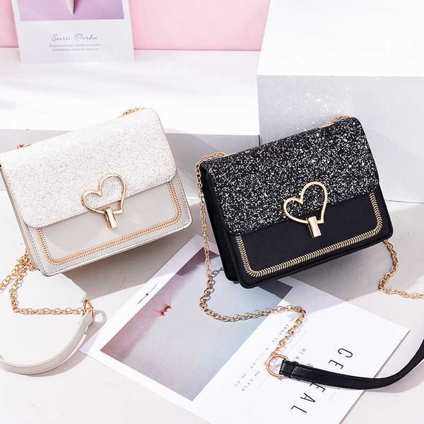 

bright diamond new bag women's version cool fashion women's bag fresh messenger single shoulder handbag