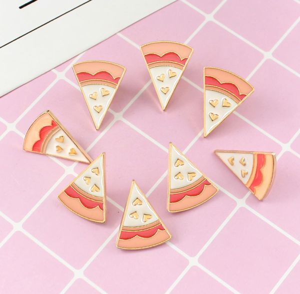 

piece of pizza delicious white love personality creative badge ornament special enamel cartoon lapel denim pins3397297, Gray