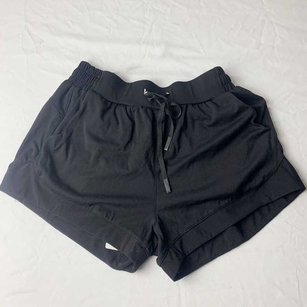 

lu womens yoga shorts outfit exercise short pants fitness wear girls running elastic pants sportswear, White;black