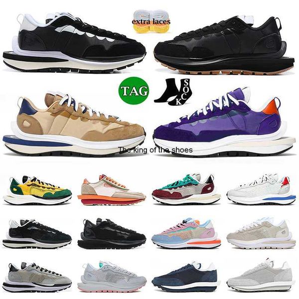 

men womens vaporwaffle running shoes ldwaffle pegasus classic sacais nylon black gum dark iris tour yellow fragment wolf grey designer under