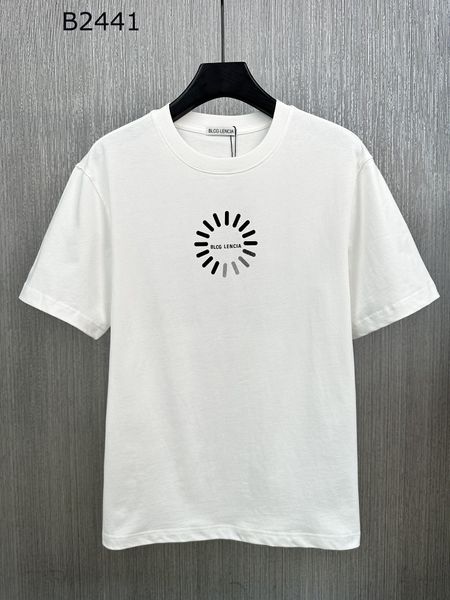 

blcg lencia 2023 summer new 250g 100% cotton fabric t-shirt men print color drop sleeve loose tshirts oversize 22406, White;black