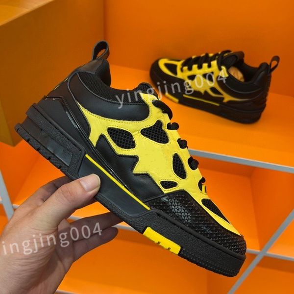 

new men's trainers designer man's casual shoes quality men lace-up sneakers outdoor runing sport shoe fashion mens basketball shoe, Black