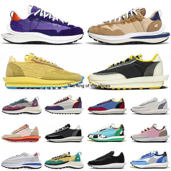 

2022 fashion waffle vaporwaffle chunky dunky men women running shoes pegasus fragment ldwaffle dark iris ldv sesame noir sail outdoor