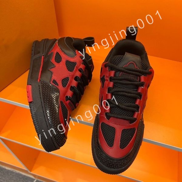 

2023 new luxurys platform designer boots low casual shoes sneakers women mens fashion party flat leather vintage trainers, Black