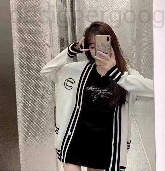 

women's sweaters designer 23gss autumn fashion long sleeve knitwear women zxfx, White;black