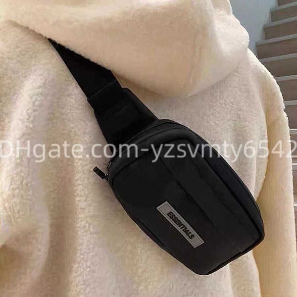 

multi line pu leather bag single shoulder bag high street phone bag waist bag fashion q5hq, Black