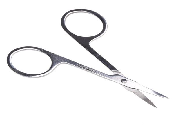 

wholemakeup eyebrow scissor with sharp head stainless steel women brow beauty makeup tool slightly curved manicure cuticle c4711196