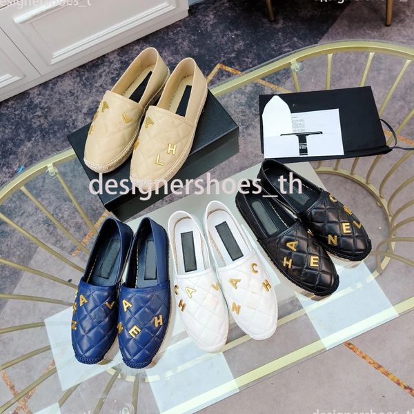 

designer shoes women mules woven letters fisherman leather loafers luxury classic loafer flat bottomed casual shoes fashionable outerwear ca, Black