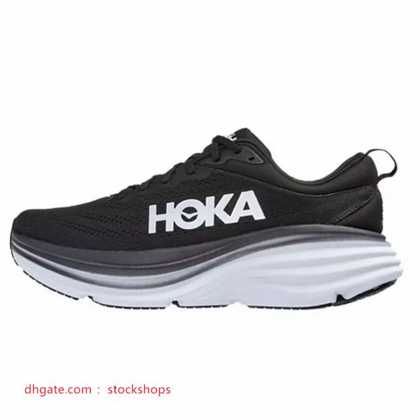 

mens tracksuits trainers bondi 8 runner sports casual shoes hokas men women one black white carbon x2 clifton 9 hokas outdoor lightweight sh, Gray