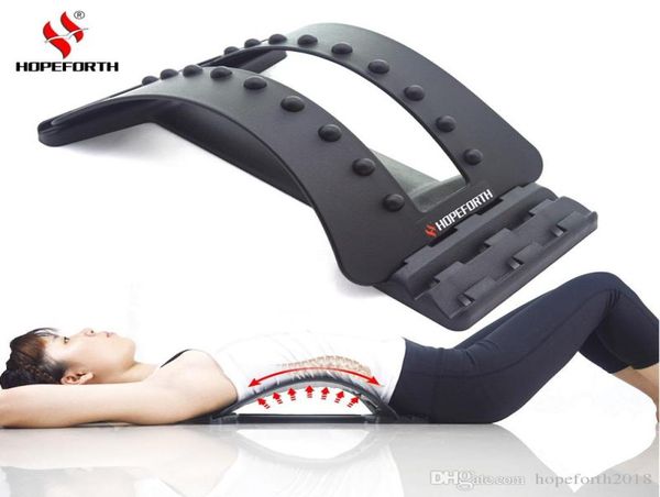 

hopeforth back massage stretcher stretching magic lumbar support waist neck relax mate device spine pain relief chiropractic3644171