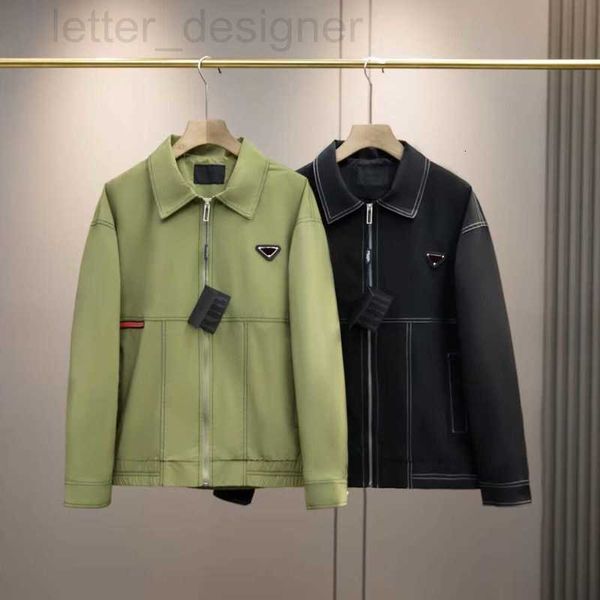 

men's jackets designer 2023 men women line jacket bomber baseball uniform chain sport coat streetwear multi pocket stand collar epxb, Black;brown