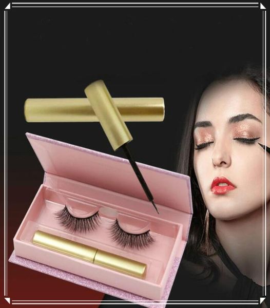 

magnetic eyeliner 3d stereo magnetic eyelashes eyelashes kit 1 pairs false eyelash natural reusable makeup set 9700894