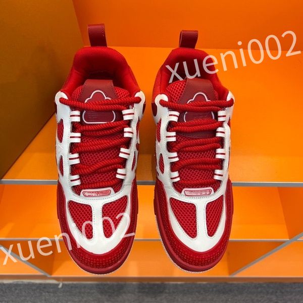 

luxury designer casual shoes men women sneakers technical fabric breathable shoes chunky rubber sole walking party shoes, Black