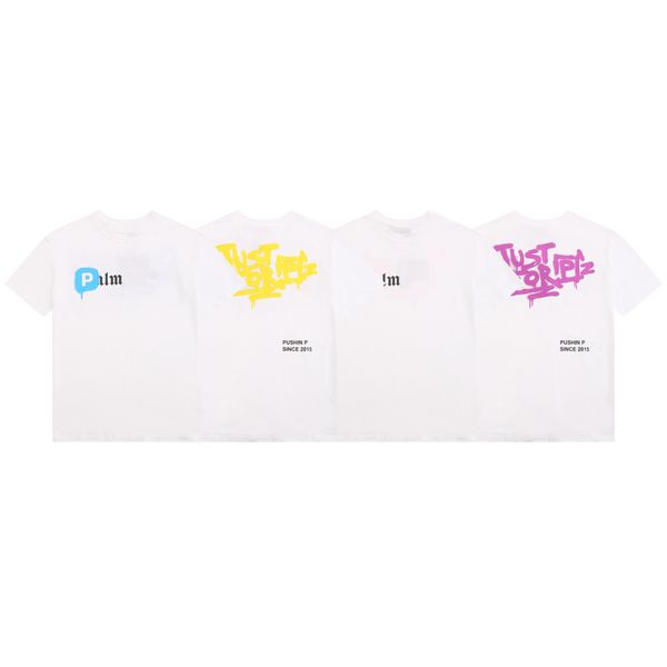 

2023 summer designer palm men's t-shirts letter printed loose angels tee palmangels man casual street shirt streetwear angel short sle, White;black