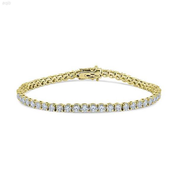 

wholesale tennis bracelet round brilliant cut hip hop jewelry vvs 3mm moissanite 925 silver tennis bracelet