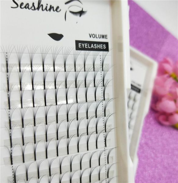 

seashine long stem 6d faux mink eyelashes pre fanned lashes volume fan own brand makeup individual eyelash extension2726754