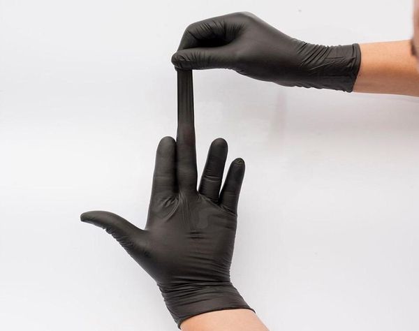 

disposable gloves black nonslip rubber protective nitrile gloves for universal work garden household cleaning antiskid antiacid3035809
