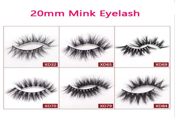 

20mm natural strip multilayers handmade eyelashes only tray fluffy messy false eyelashes whole makeup mink lashes9133129